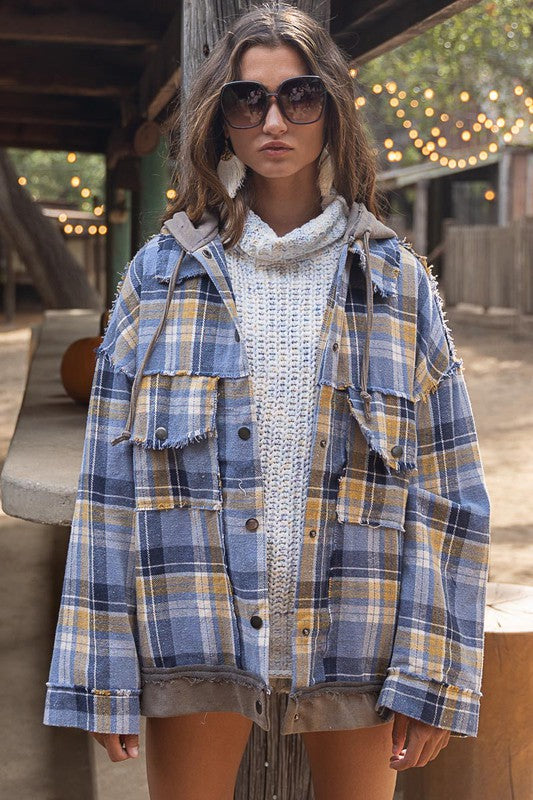 Oversized Hooded Flannel
