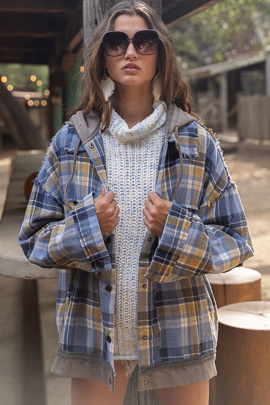 Oversized Hooded Flannel