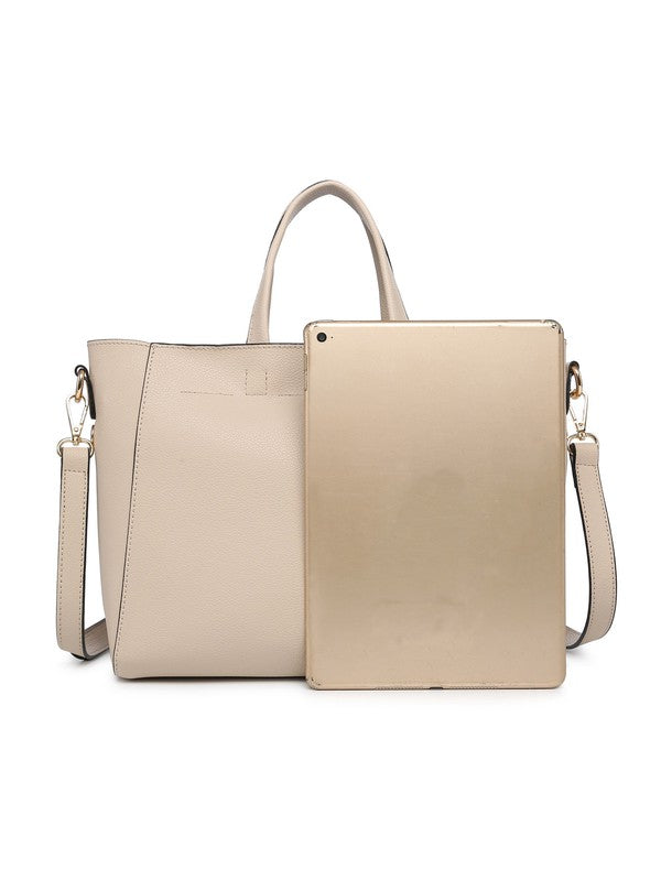 Women Tote purse crossbody W inner detachable bag