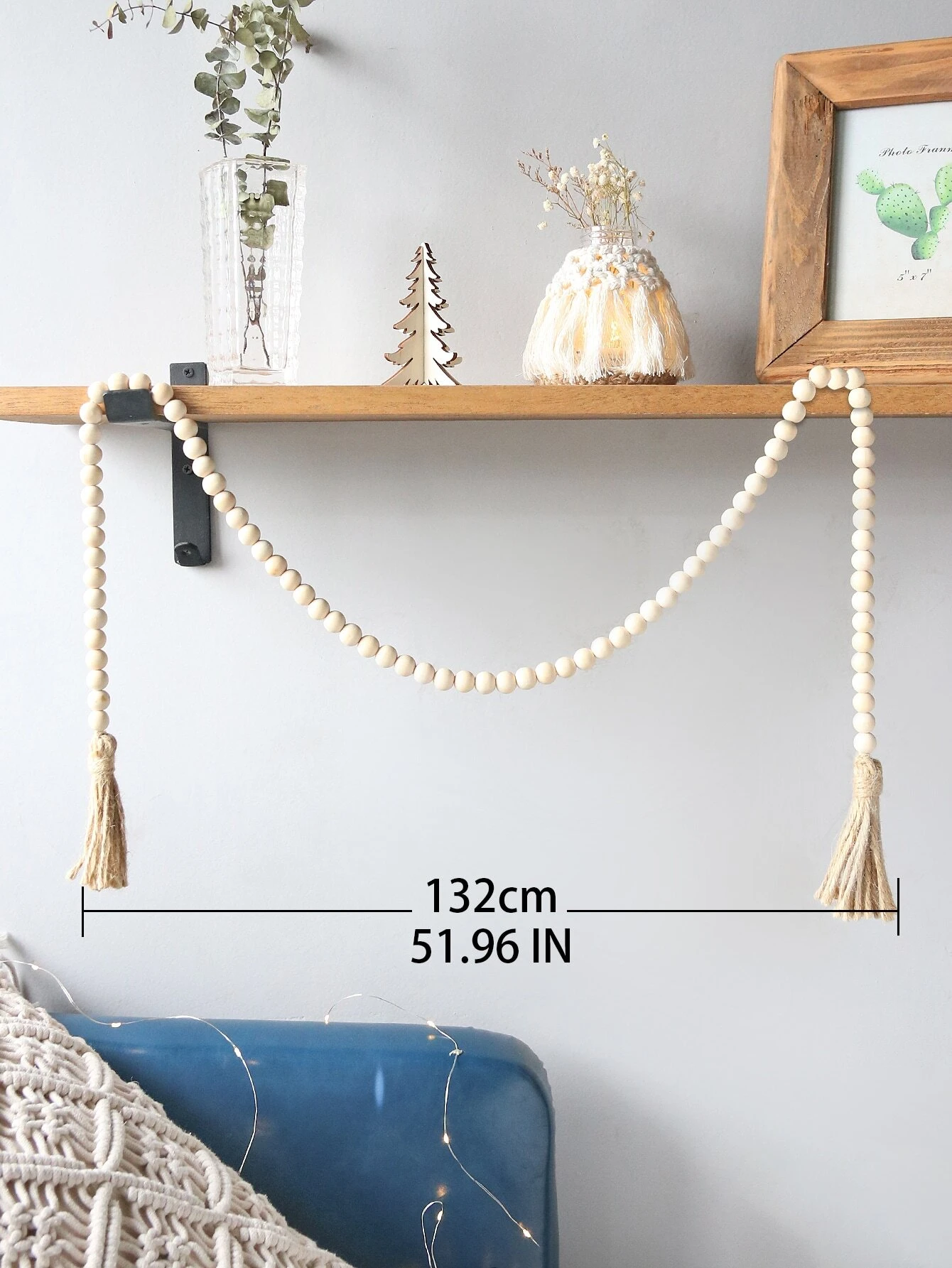Beaded Wooden Garland