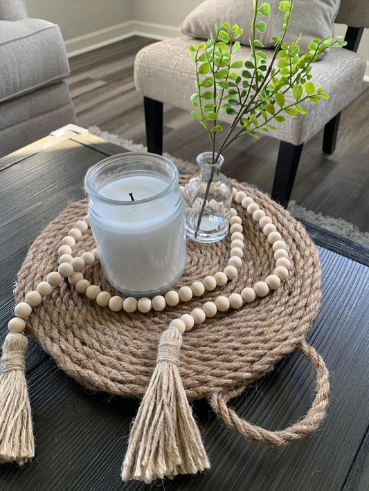 Beaded Wooden Garland