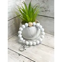 Natural Toned Wristlet Key Rings